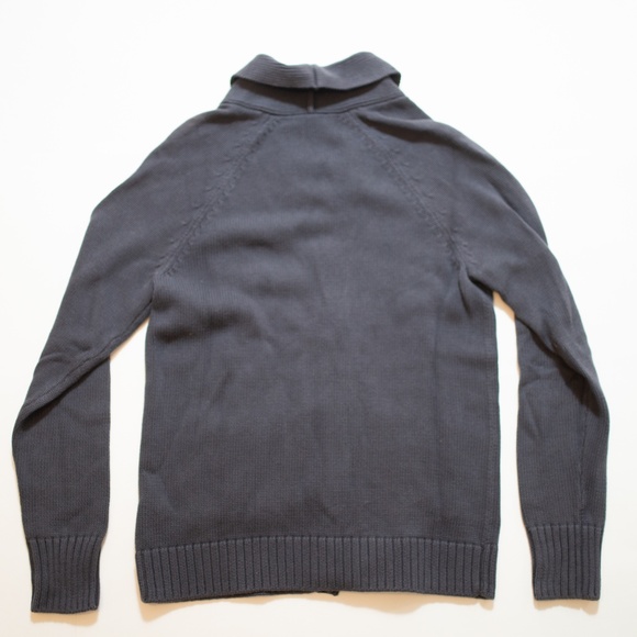 Shawl Collar Button  Cable  Cardigan - Picture 4 of 5